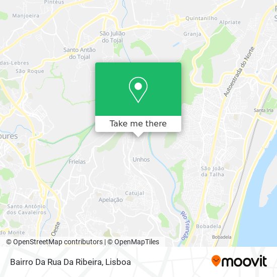 Bairro Da Rua Da Ribeira mapa