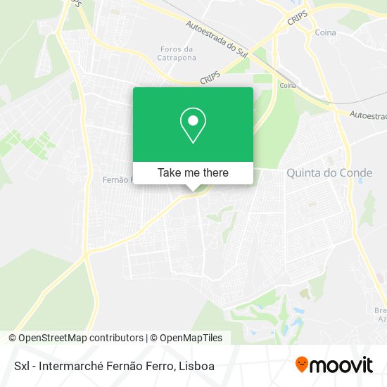 Sxl - Intermarché Fernão Ferro mapa