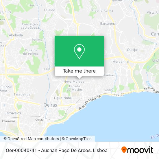 Oer-00040 / 41 - Auchan Paço De Arcos mapa