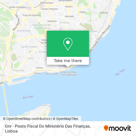 Gnr - Posto Fiscal Do Ministério Das Finanças map