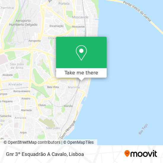Gnr 3º Esquadrão A Cavalo mapa