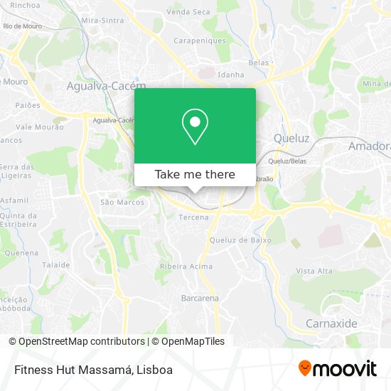 Fitness Hut Massamá mapa