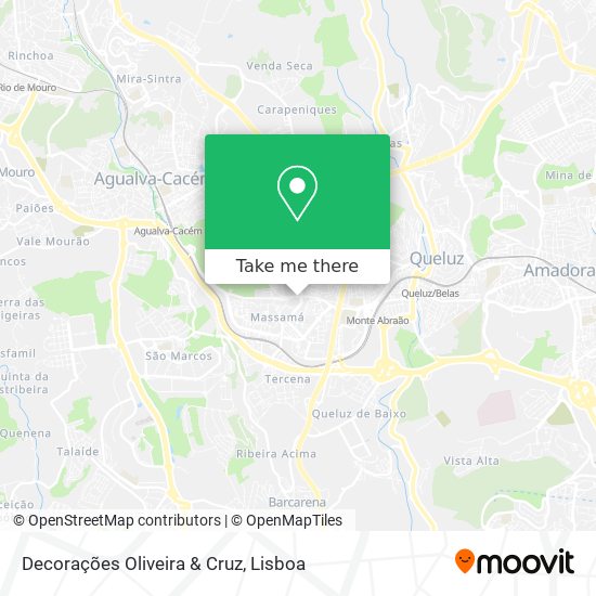 Decorações Oliveira & Cruz mapa