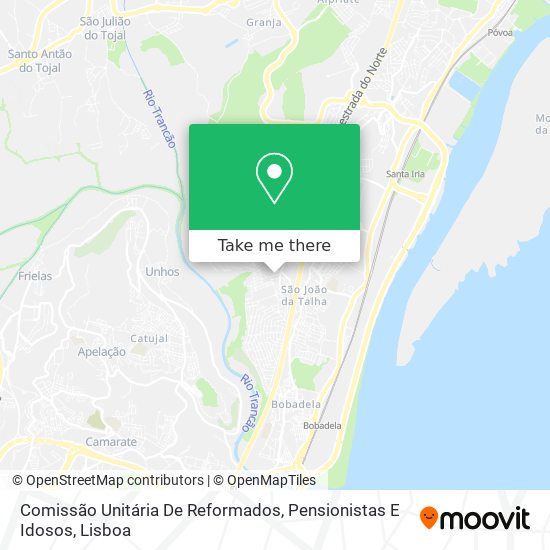 Comissão Unitária De Reformados, Pensionistas E Idosos map