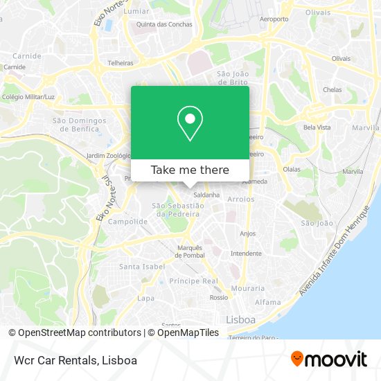 Wcr Car Rentals mapa