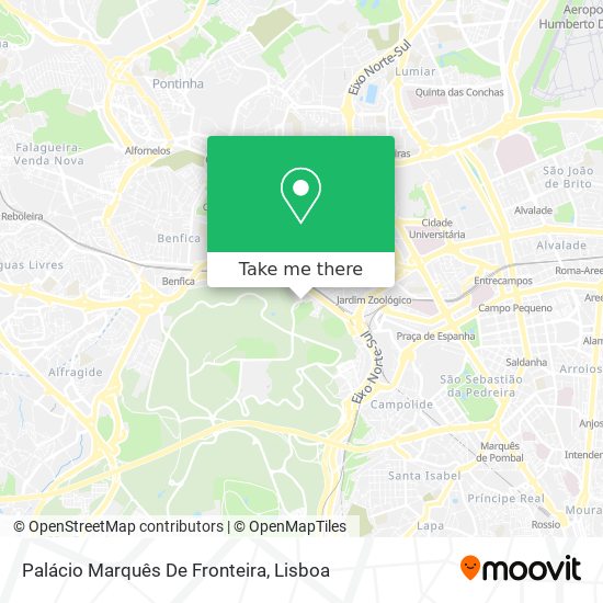 Palácio Marquês De Fronteira map