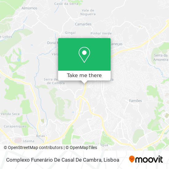 Complexo Funerário De Casal De Cambra map