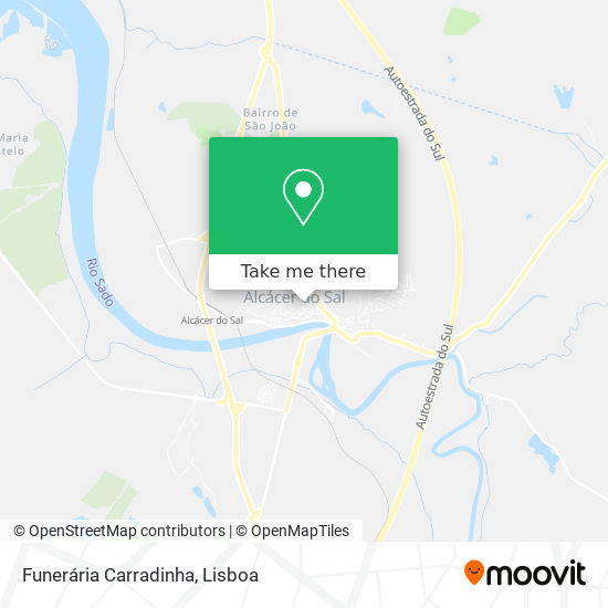 Funerária Carradinha map
