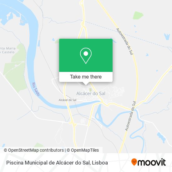 Piscina Municipal de Alcácer do Sal mapa