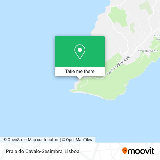 Praia do Cavalo-Sesimbra map