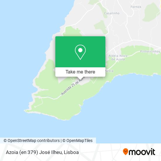 Azoia (en 379) José Ilheu map