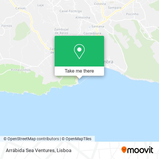 Arrábida Sea Ventures map
