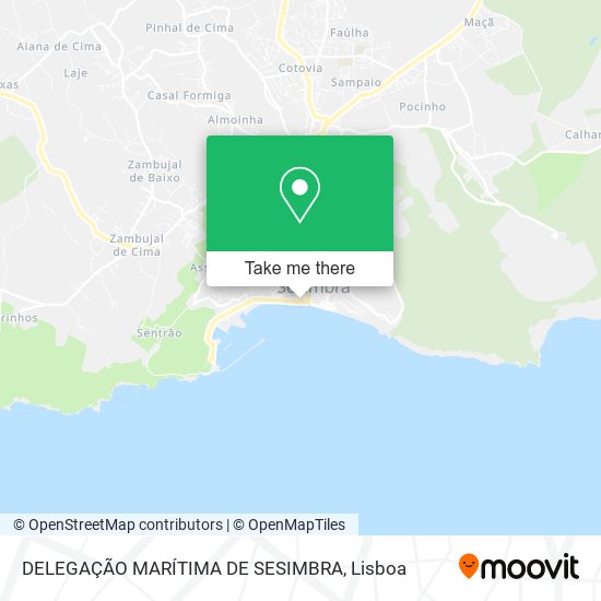 DELEGAÇÃO MARÍTIMA DE SESIMBRA mapa