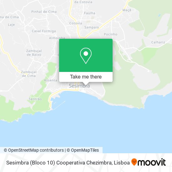 Sesimbra (Bloco 10) Cooperativa Chezimbra map