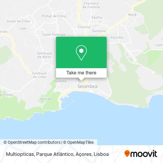 Multiopticas, Parque Atlântico, Açores map