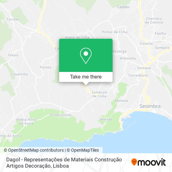 Dagol - Representações de Materiais Construção Artigos Decoração map