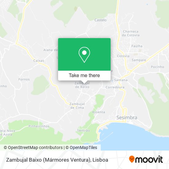 Zambujal Baixo (Mármores Ventura) mapa