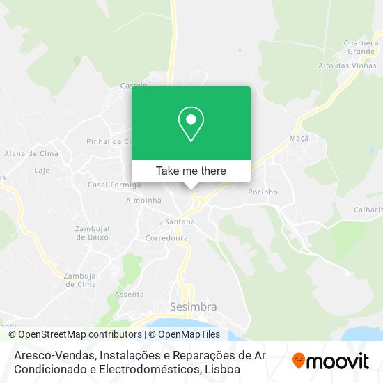 Aresco-Vendas, Instalações e Reparações de Ar Condicionado e Electrodomésticos map