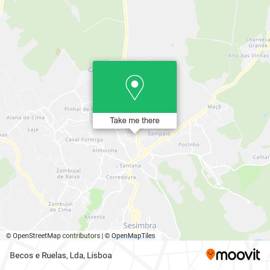 Becos e Ruelas, Lda mapa