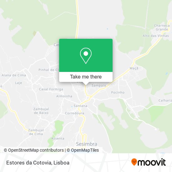 Estores da Cotovia map