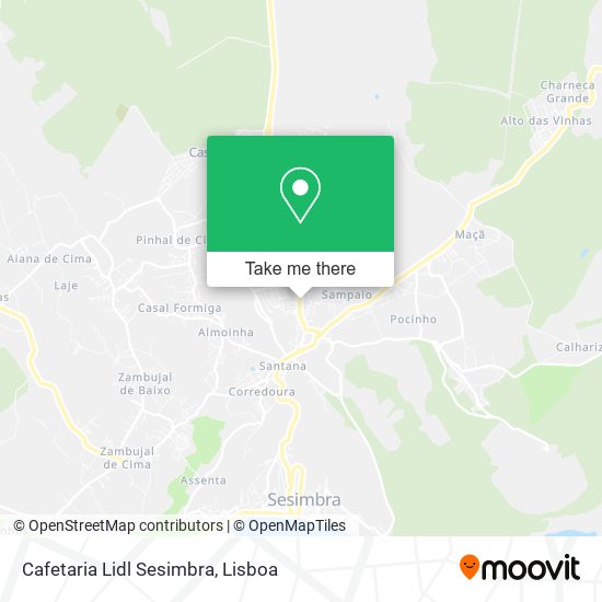 Cafetaria Lidl Sesimbra map