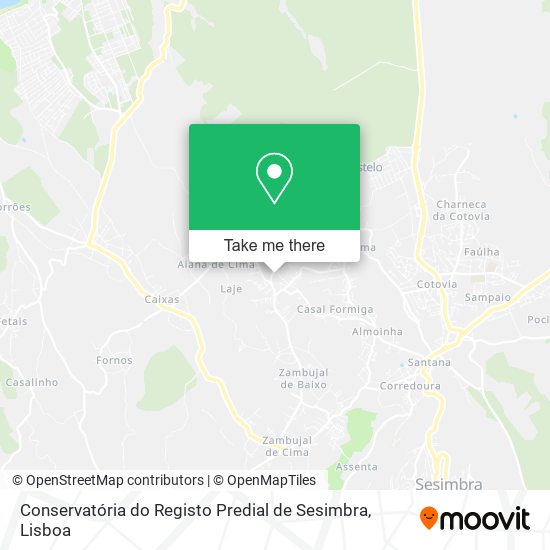Conservatória do Registo Predial de Sesimbra map
