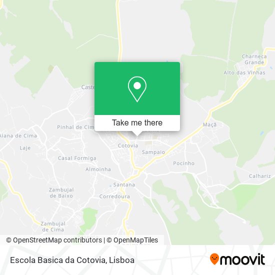 Escola Basica da Cotovia mapa