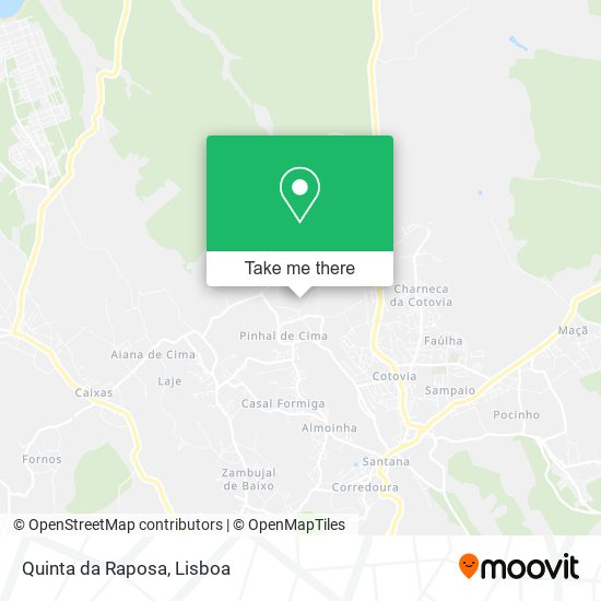 Quinta da Raposa map