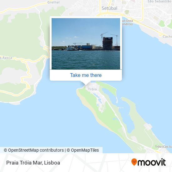 Praia Tróia Mar mapa