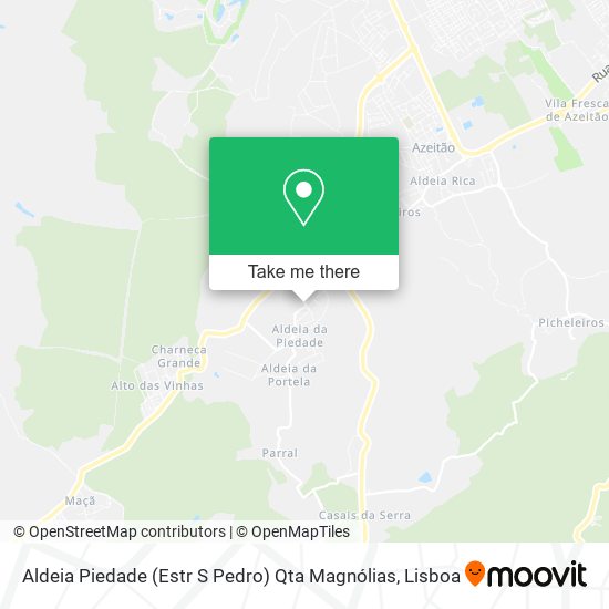 Aldeia Piedade (Estr S Pedro) Qta Magnólias mapa