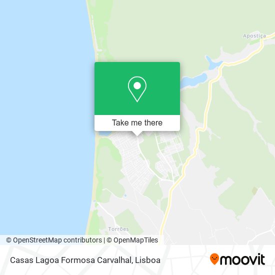 Casas Lagoa Formosa Carvalhal map
