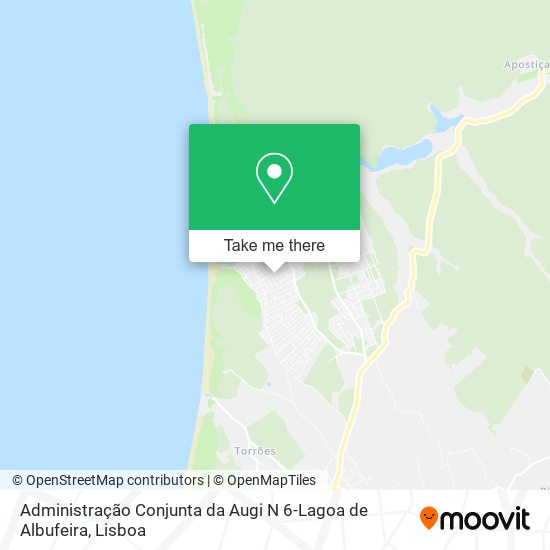 Administração Conjunta da Augi N 6-Lagoa de Albufeira map