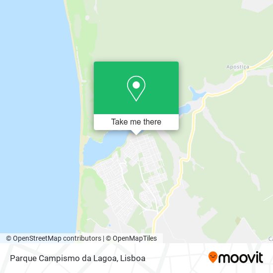 Parque Campismo da Lagoa map