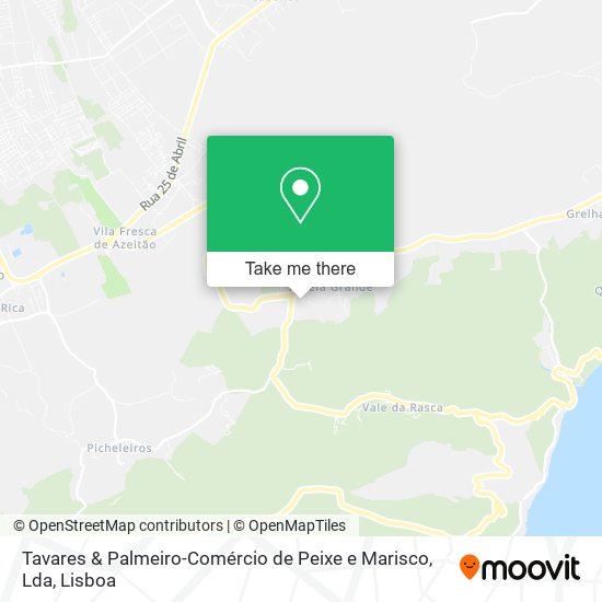 Tavares & Palmeiro-Comércio de Peixe e Marisco, Lda mapa