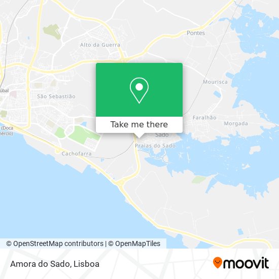 Amora do Sado map