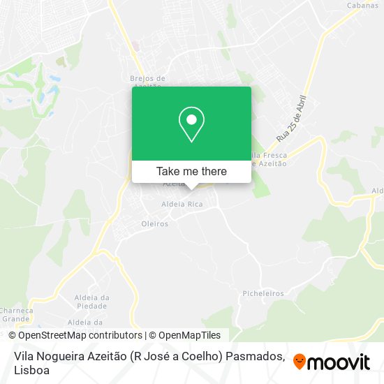 Vila Nogueira Azeitão (R José a Coelho) Pasmados map