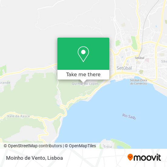 Moínho de Vento mapa