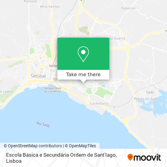 Escola Básica e Secundária Ordem de Sant'Iago map