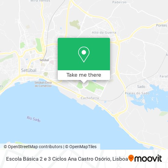 Escola Básica 2 e 3 Ciclos Ana Castro Osório map