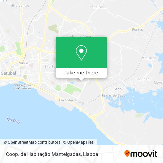 Coop. de Habitação Manteigadas map