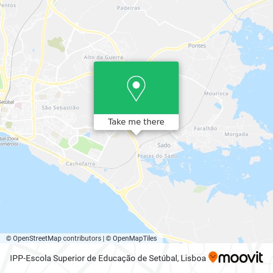IPP-Escola Superior de Educação de Setúbal mapa
