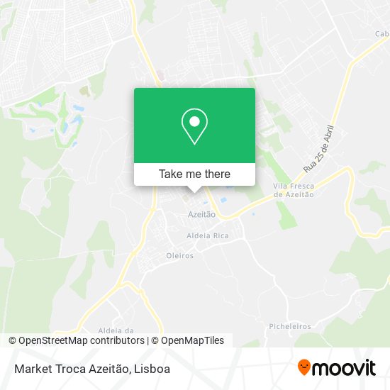 Market Troca Azeitão mapa