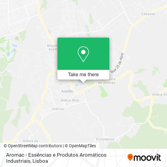 Aromac - Essências e Produtos Aromáticos Industriais map