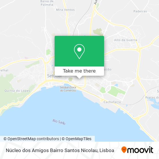 Núcleo dos Amigos Bairro Santos Nicolau map