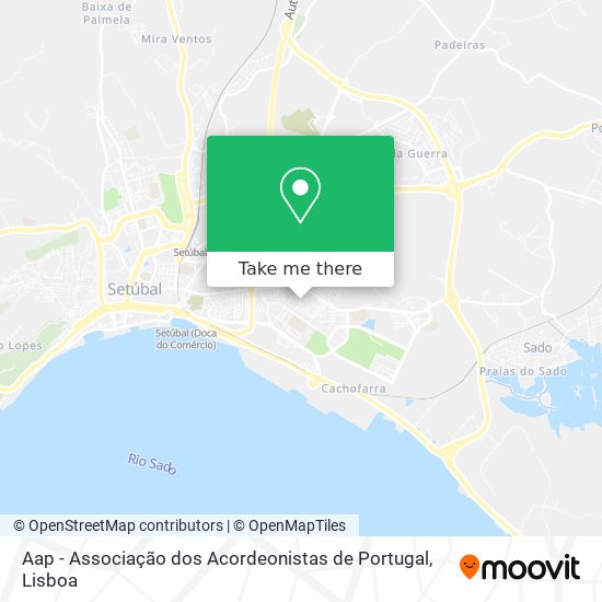 Aap - Associação dos Acordeonistas de Portugal map