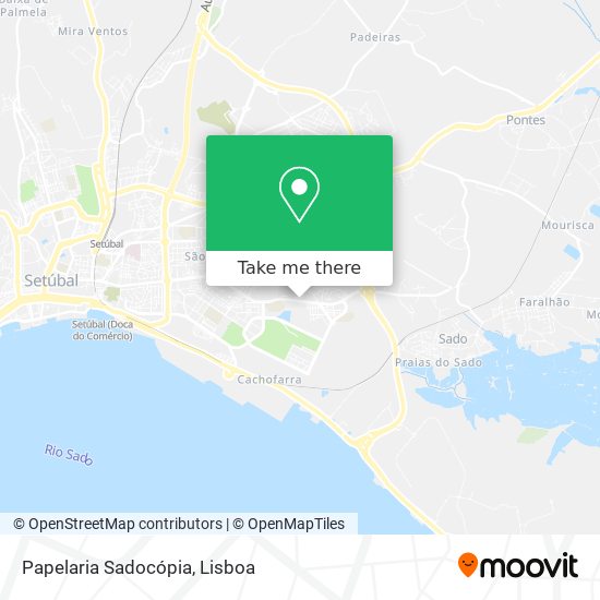 Papelaria Sadocópia mapa
