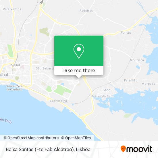 Baixa Santas (Fte Fáb Alcatrão) mapa