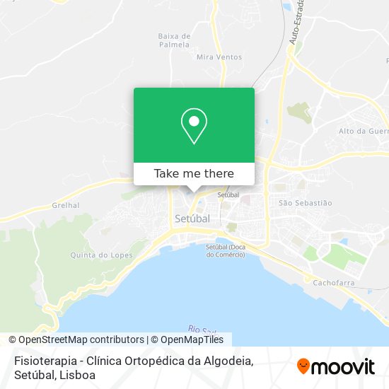 Fisioterapia - Clínica Ortopédica da Algodeia, Setúbal map