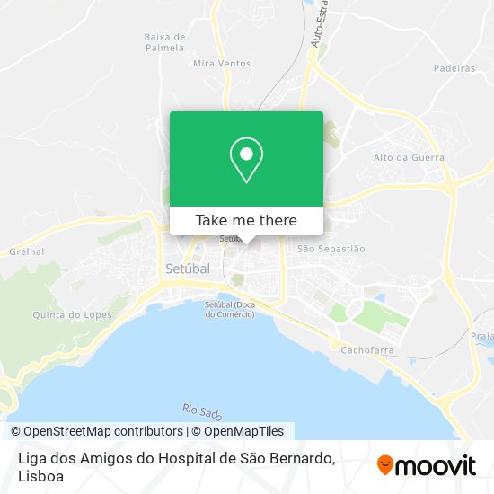 Liga dos Amigos do Hospital de São Bernardo mapa