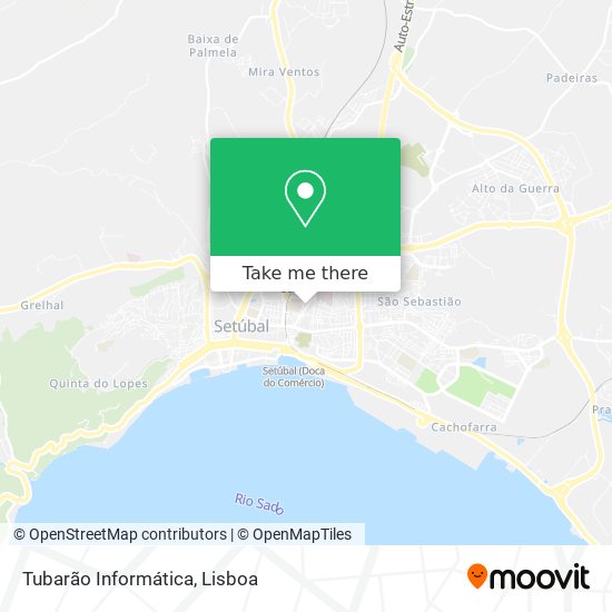 Tubarão Informática map